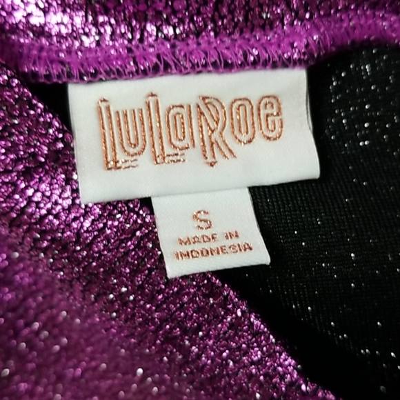 Lularoe Pink Metallic Pencil Skirt Sz 6 - Picture 5 of 7